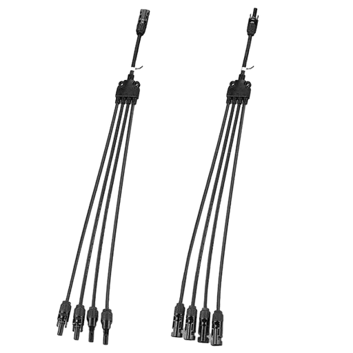 Buy BougeRV Y Branch Parallel Connectors Extra Long 1 to 4 Solar Cable | ISE030