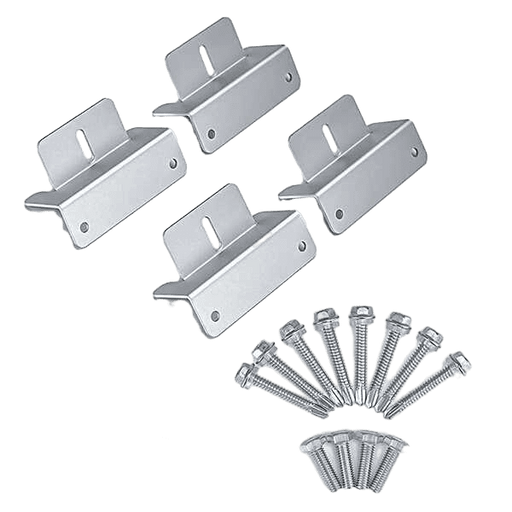 Buy BougeRV Solar Panel Mounting Z Bracket Mount Kits Supporting | ISE049 (4 Units (1 Set))