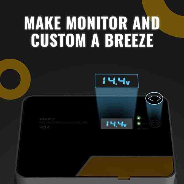 Lowest Price for BougeRV 40A MPPT Solar Charge Controller 12V/24V/36V/48V | ISE119