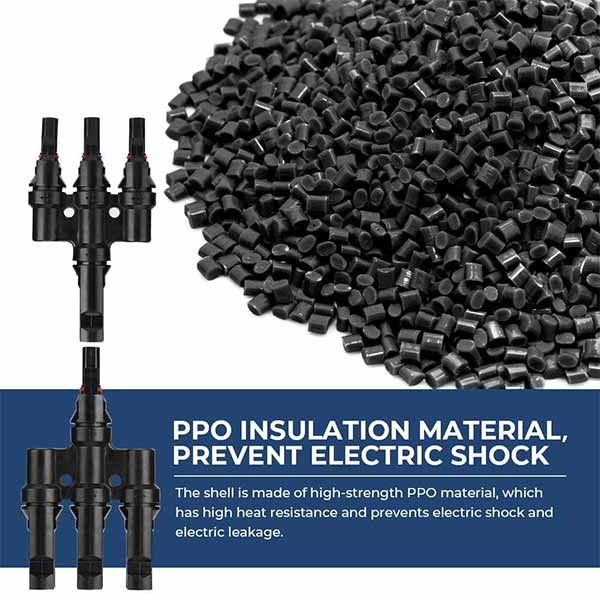 Shop BougeRV Solar Branch Connectors Y Connector in Pair MMMF+FFFM for Parallel Connection Between Solar Panels | ISE067 Online
